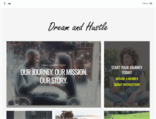 Tablet Screenshot of dreamandhustle.com